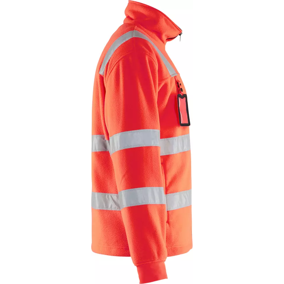 Blåkläder 483325605500, High Vis Fleece Jacket, Red, image 2, gallery thumbnail