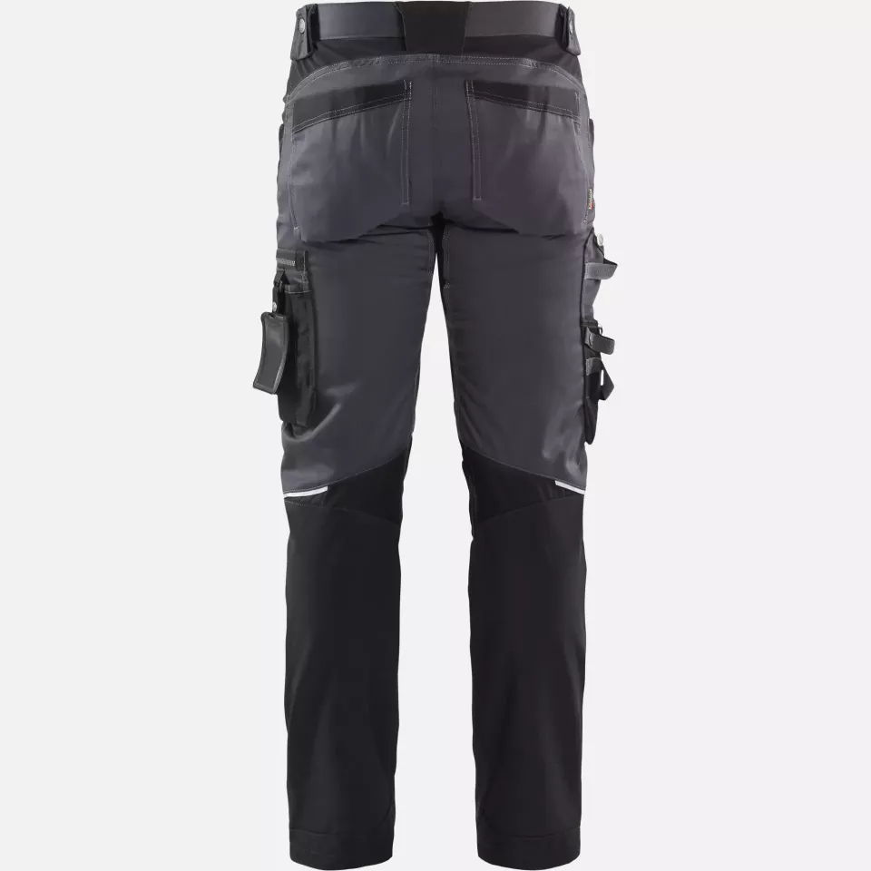 Blaklader 179918609699, Stretch Craftsman Work Trousers, Medium Grey/Black, image 4, gallery thumbnail