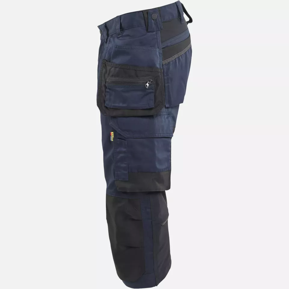 Blaklader 175418328600, Stretch Craftsman Pirate Shorts, Dark Navy, image 3, gallery thumbnail