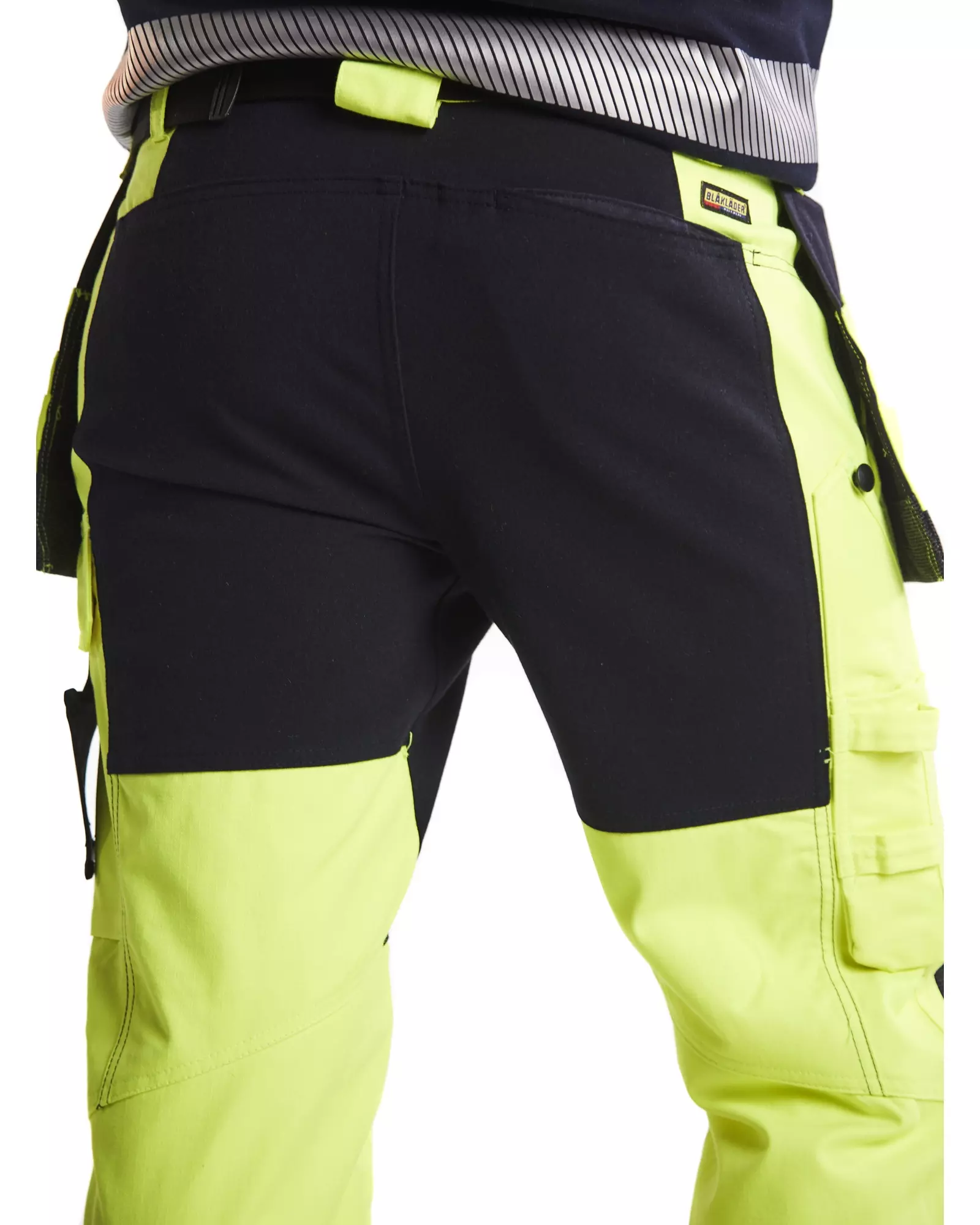 Blåkläder 158715123389, Multinorm Stretch Work Pants, Yellow/Navy Blue, image 8