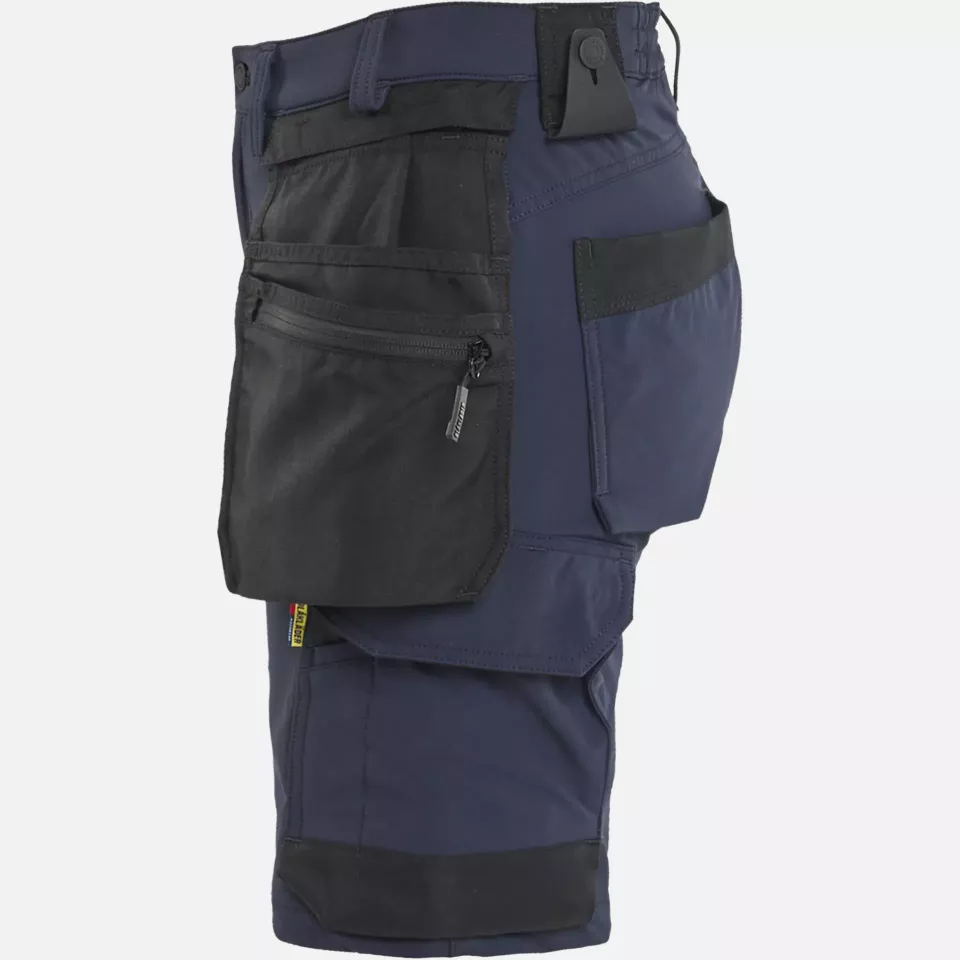 Blaklader 712416458699, Women's 4-Way Stretch Craftsman Shorts, Dark Navy/Black, image 3, gallery thumbnail
