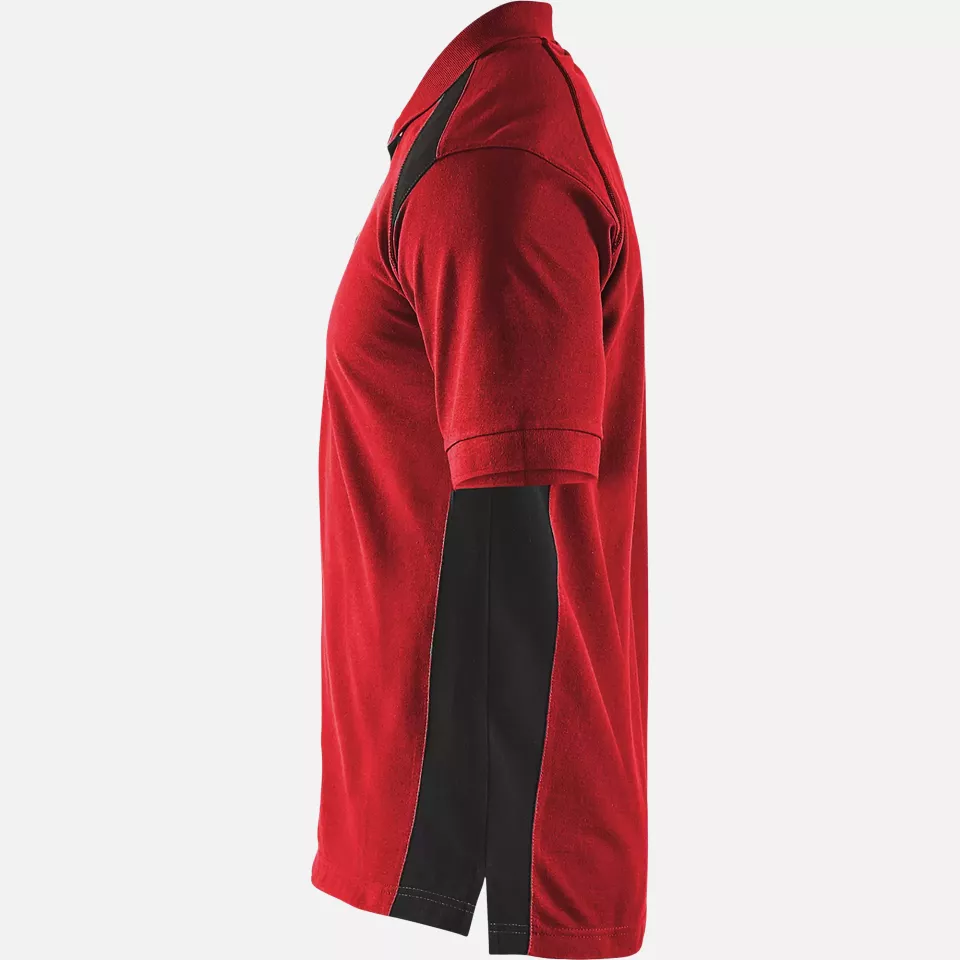 Blaklader 332410505699, Polo Shirt, Red/Black, image 3, gallery thumbnail