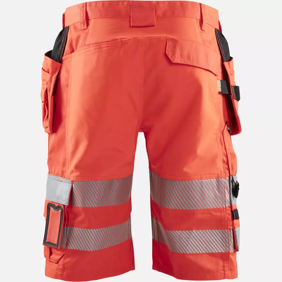 Blaklader 158618115500, High Vis Stretch Shorts, Red, image 4, gallery thumbnail