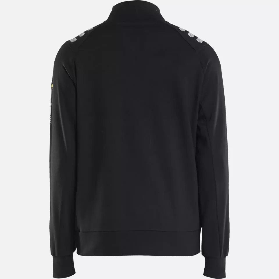 Blaklader 345317629900, Flame Resistant Sweatshirt with Zipper, Black, image 3, gallery thumbnail