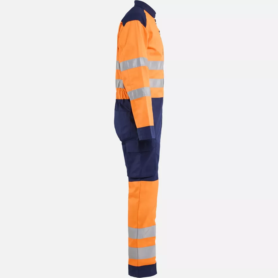 Blaklader 602018125389, High Vis Overall, High Vis Orange/Navy Blue, image 2, gallery thumbnail