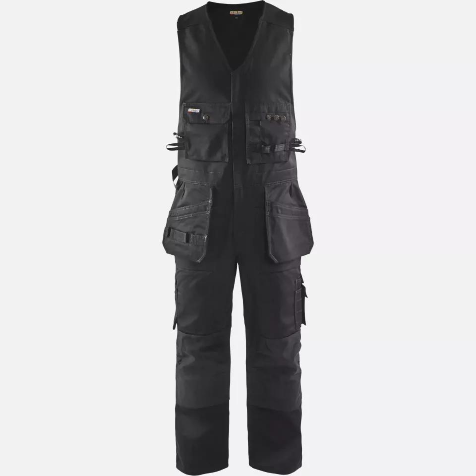 Blaklader 265018609900, Sleeveless Bib Overall, Black, image 1, gallery thumbnail