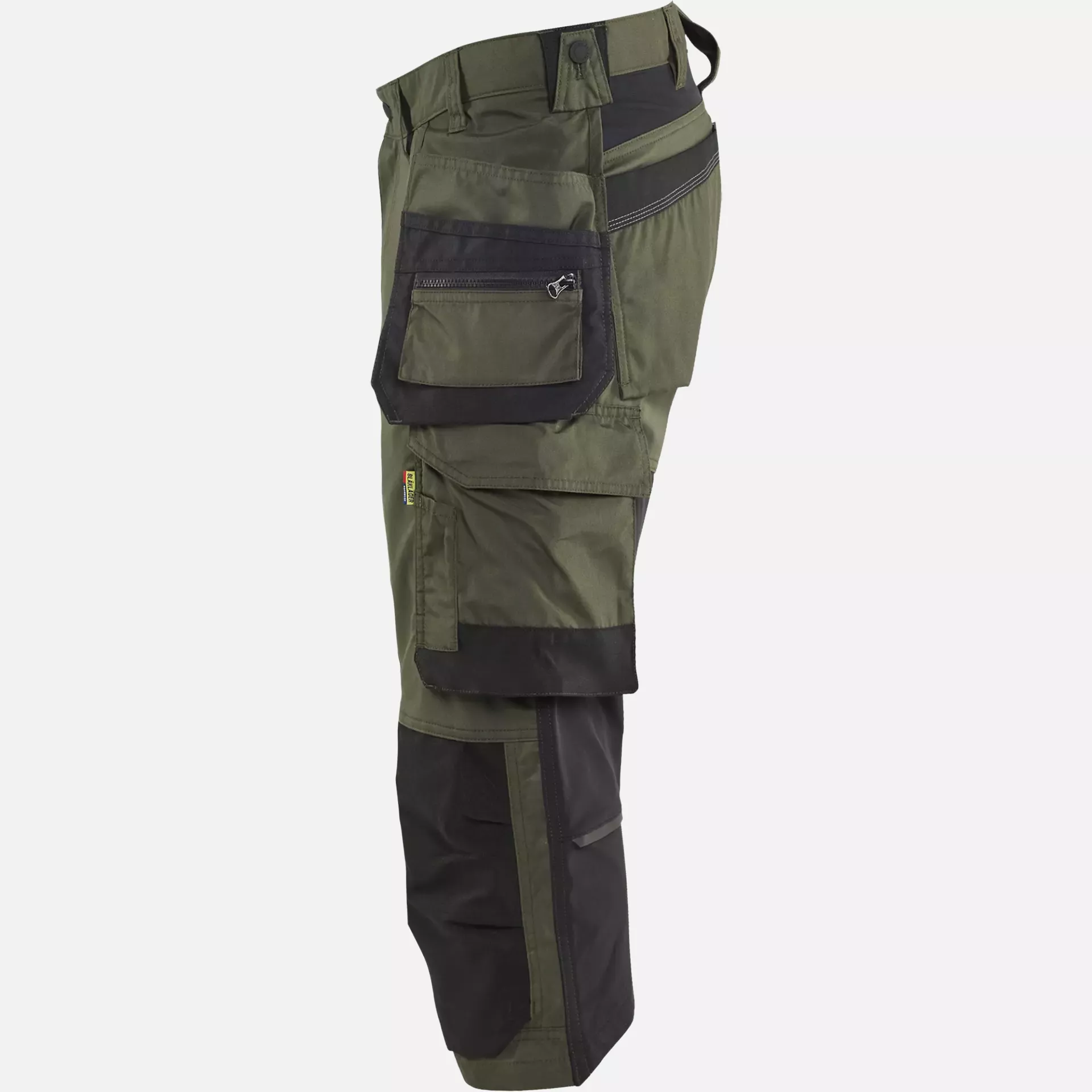 Blaklader 175418324298, Stretch Craftsman Pirate Shorts, Forest Green/Black, image 3