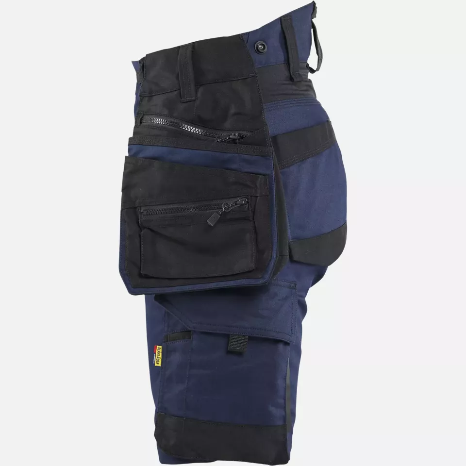 Blaklader 717511498699, STRIKER Ladies Stretch Craftsman Shorts, Dark Navy/Black, image 3, gallery thumbnail