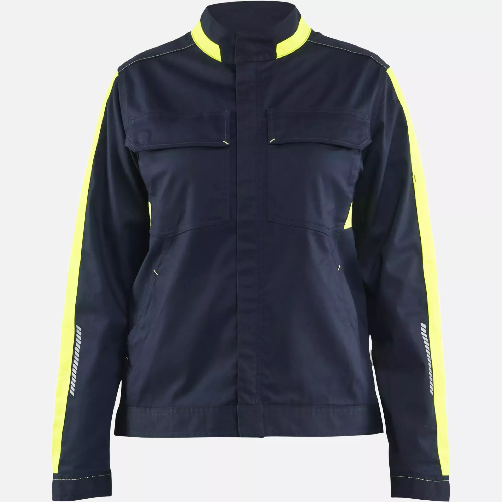 Blaklader 444318328633, Ladies Stretch Industrial Jacket, Dark Navy/Yellow, image 1