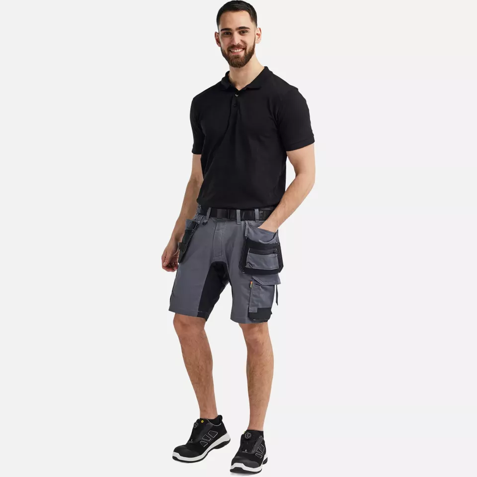 Blaklader 175218329600, Stretch Craftsman Shorts, Medium Grey, image 5, gallery thumbnail