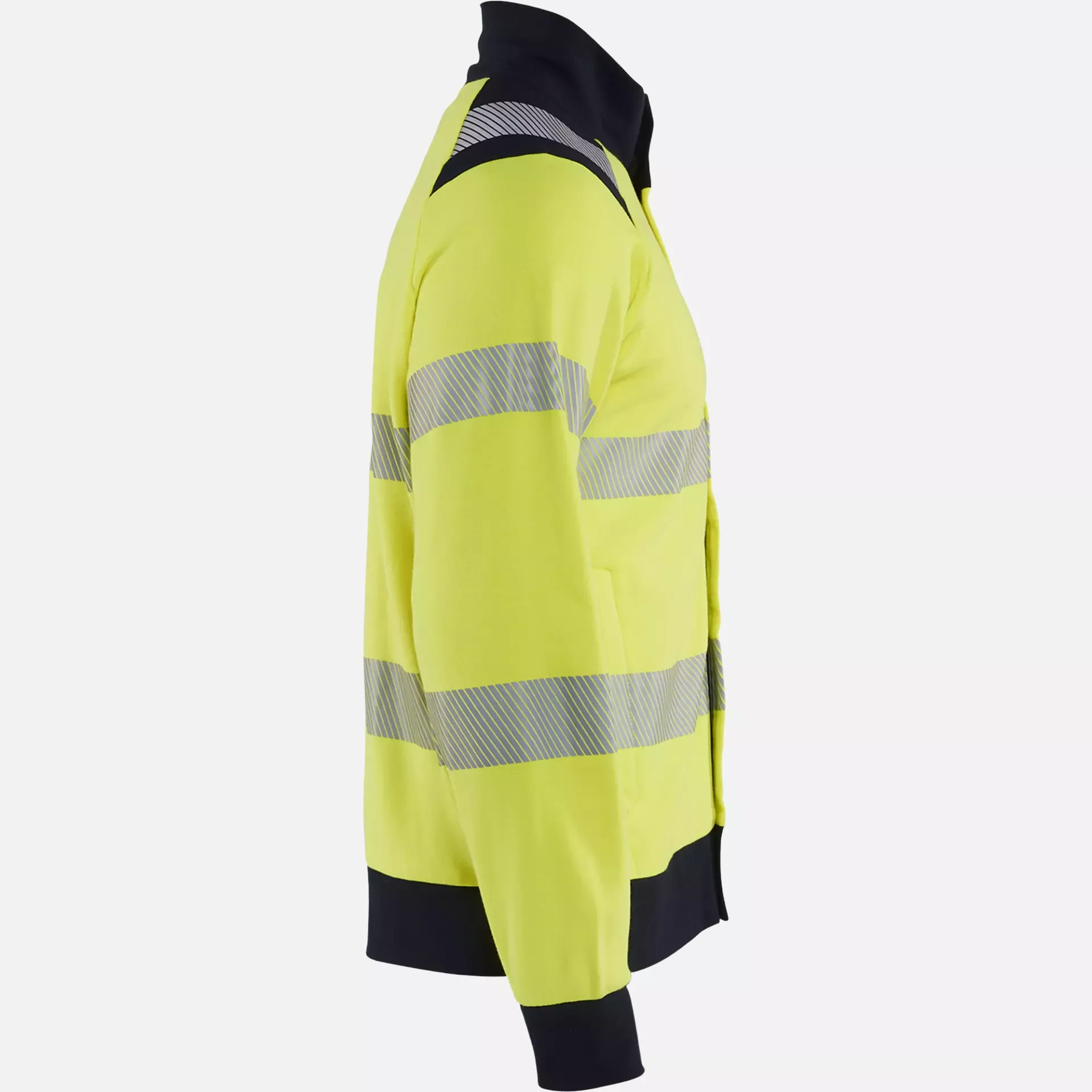 Blaklader 346117623389, Multinorm Sweatshirt with Zip, Yellow/Navy, image 2