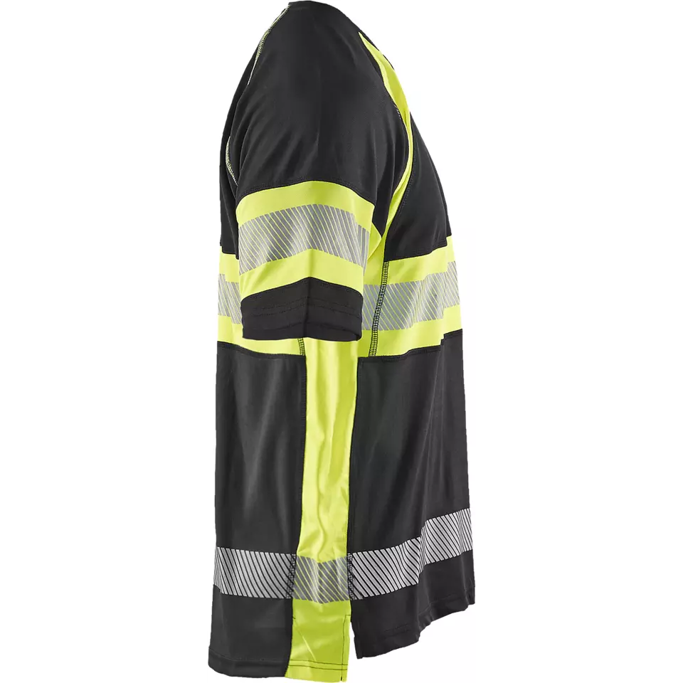 Blaklader 333710519933, High Vis UV Protection T-Shirt, Black/Yellow, image 2, gallery thumbnail