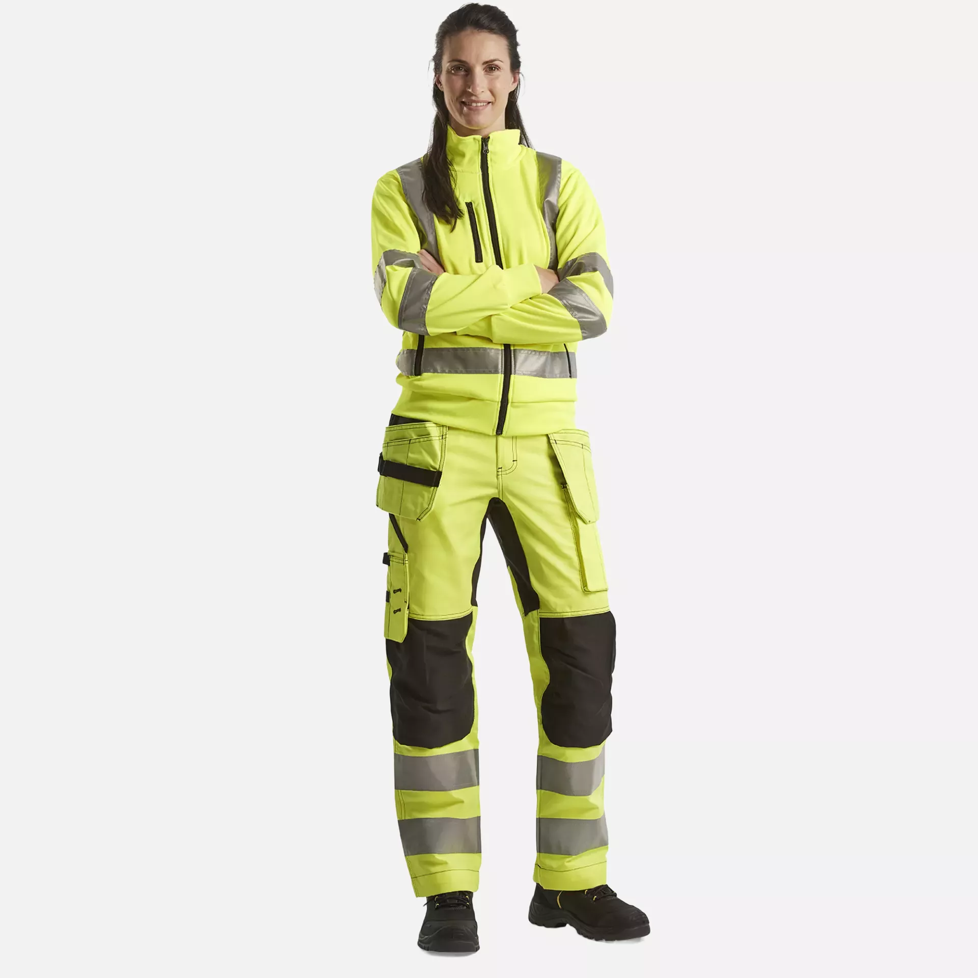 Blaklader 716318113399, High Vis Damen Stretch Arbeitshose, Gelb/Schwarz, image 5