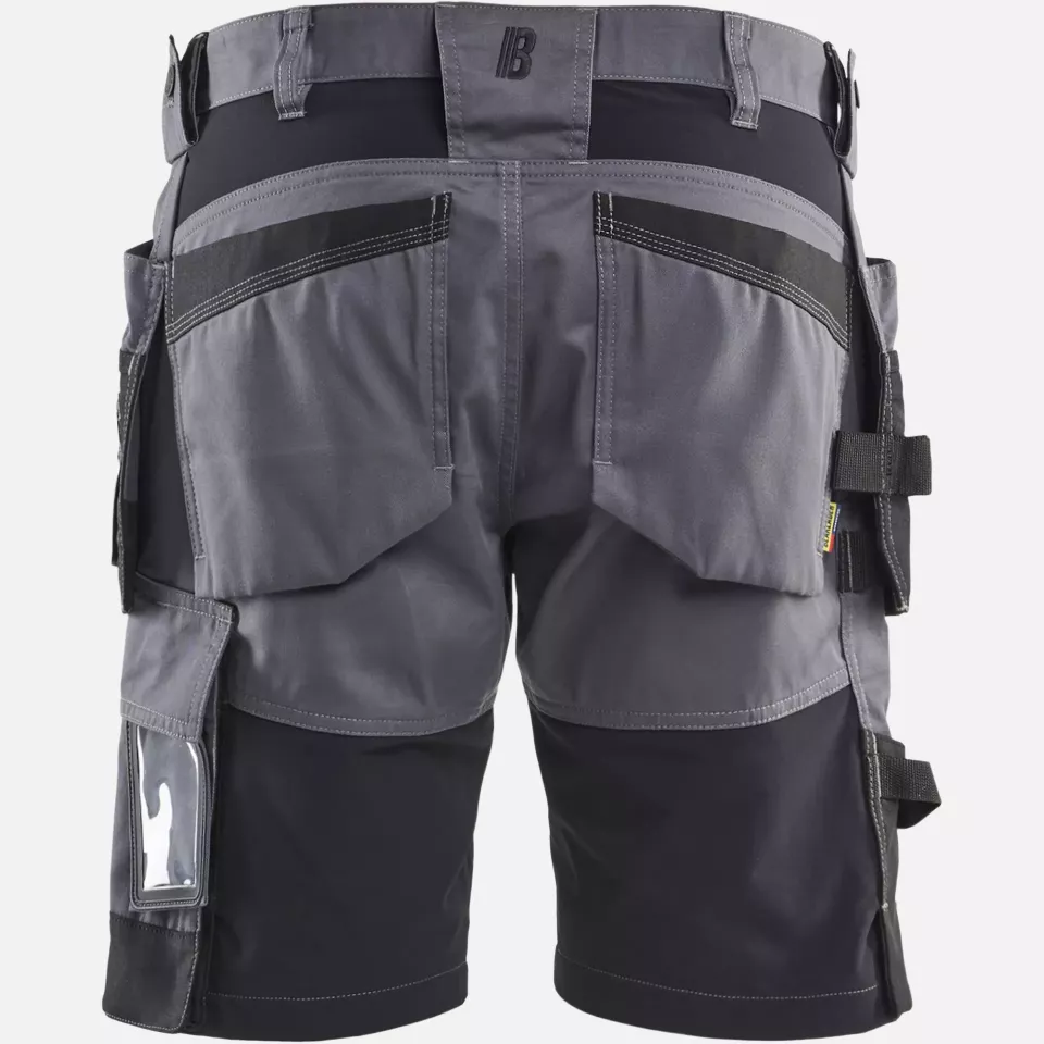Blaklader 175218329600, Stretch Craftsman Shorts, Medium Grey, image 4, gallery thumbnail