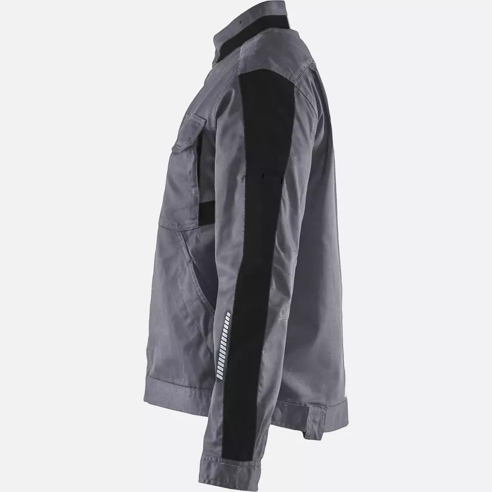Blaklader 444318329699, Ladies Stretch Industry Jacket, Medium Grey/Black, image 3, gallery thumbnail