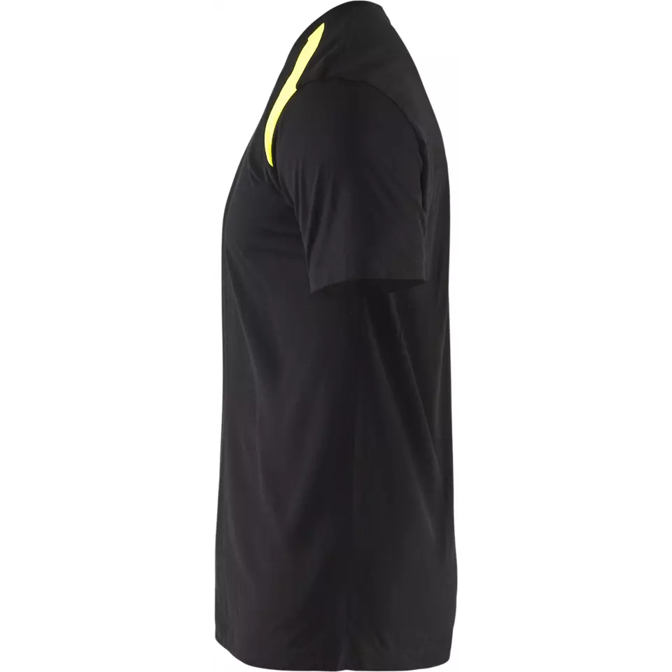 Blåkläder 337910429933, T-Shirt, Black/Yellow, image 3, gallery thumbnail