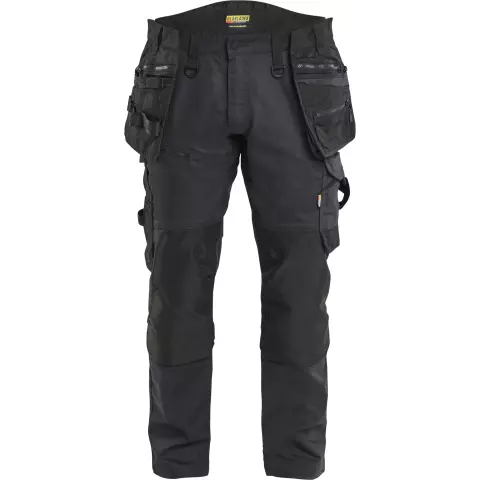 Blåkläder STRIKER Stretch Handwerker Arbeitshose, Schwarz/Schwarz