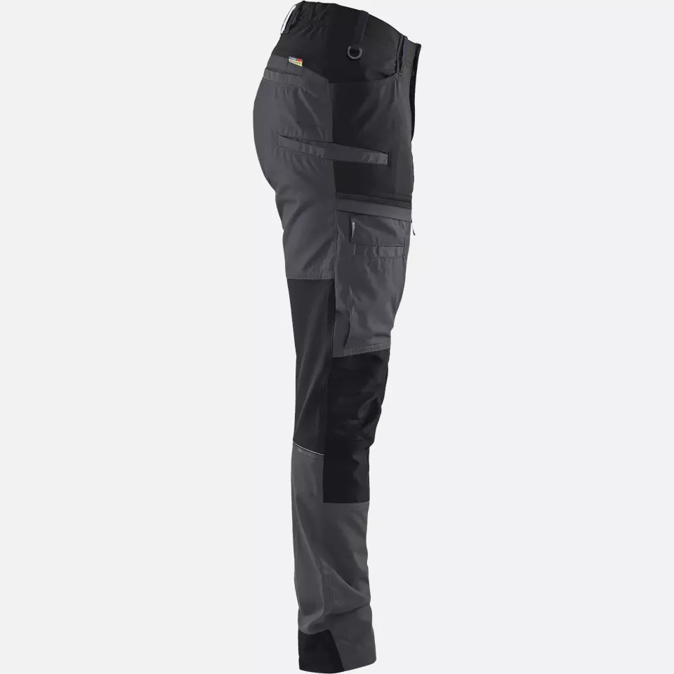 Blaklader 716618459699, Damen Stretch Servicehose, Mittelgrau/Schwarz, image 2, gallery thumbnail