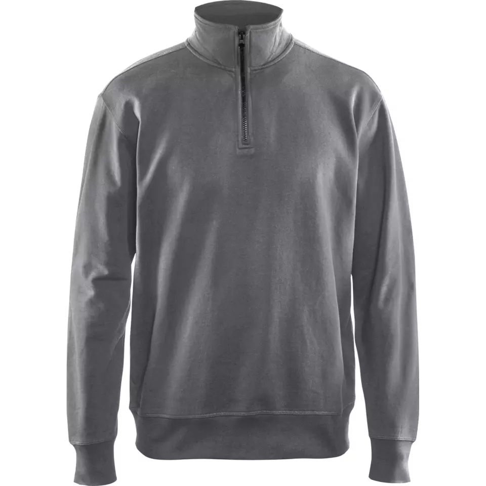 Blaklader 336911589400, Sweatshirt mit Half-Zip, Grau, image 1, gallery thumbnail