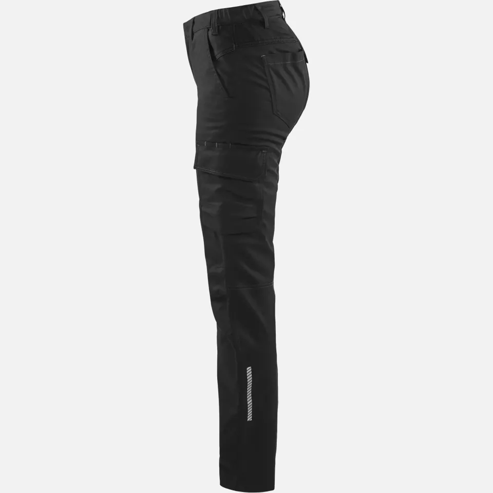 Blaklader 714418329900, Ladies Stretch Industry Work Trousers, Black, image 3, gallery thumbnail