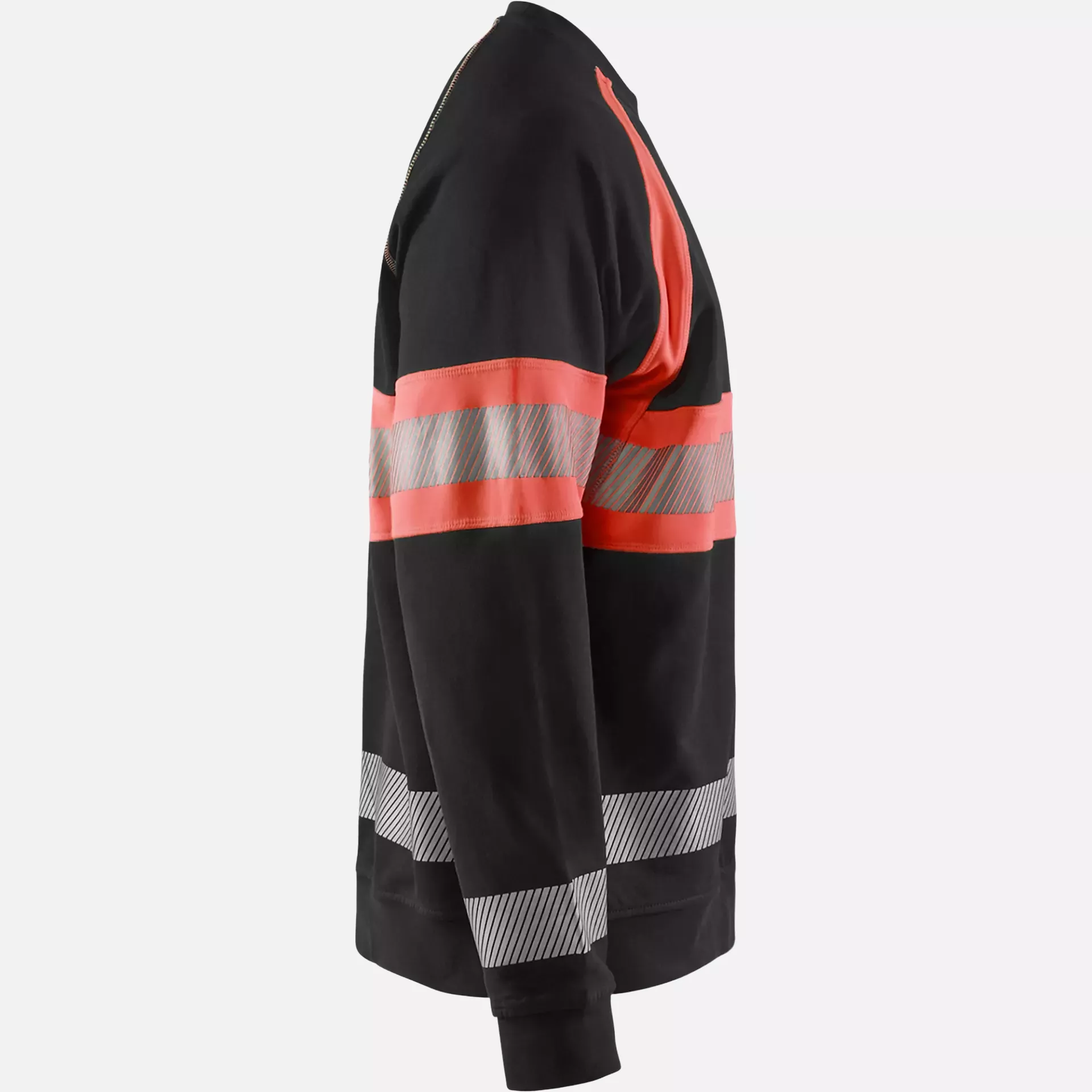 Blaklader 335911589955, High Vis Sweatshirt, Black/High Vis Red, image 2