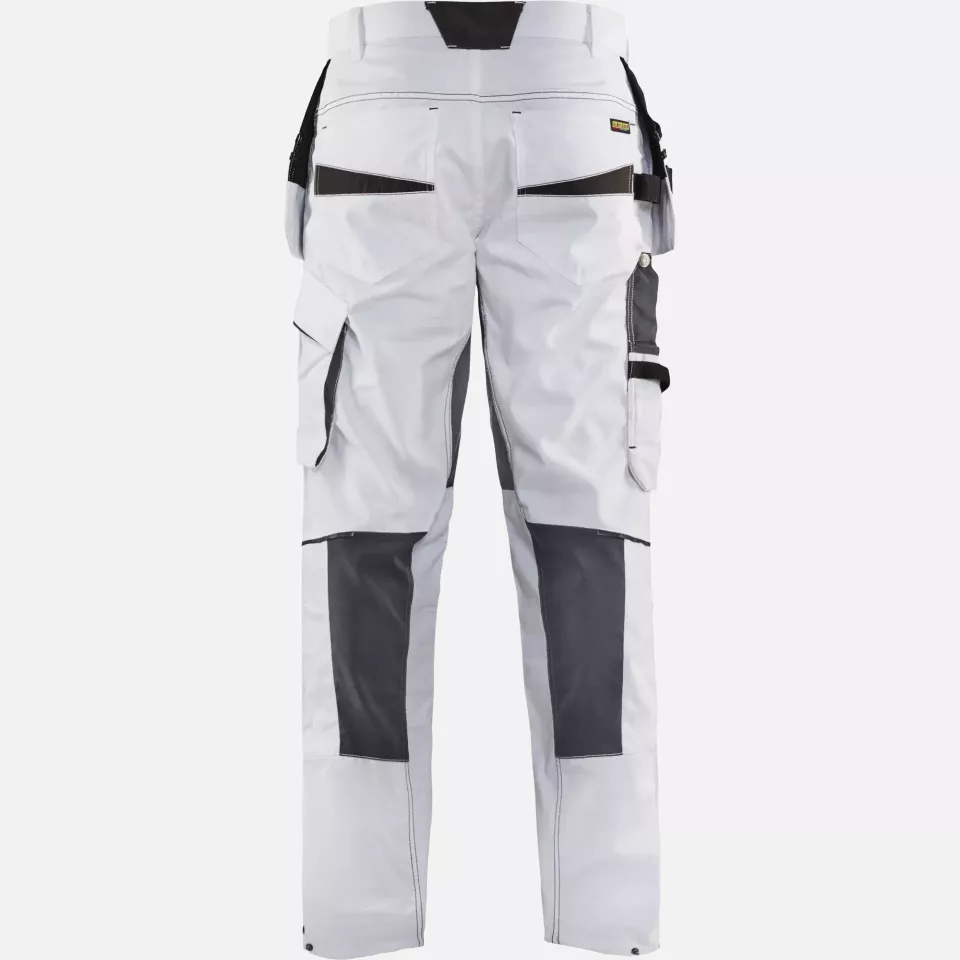 Blaklader 109613301098, Stretch Painters Trousers, White/Dark Grey, image 4, gallery thumbnail