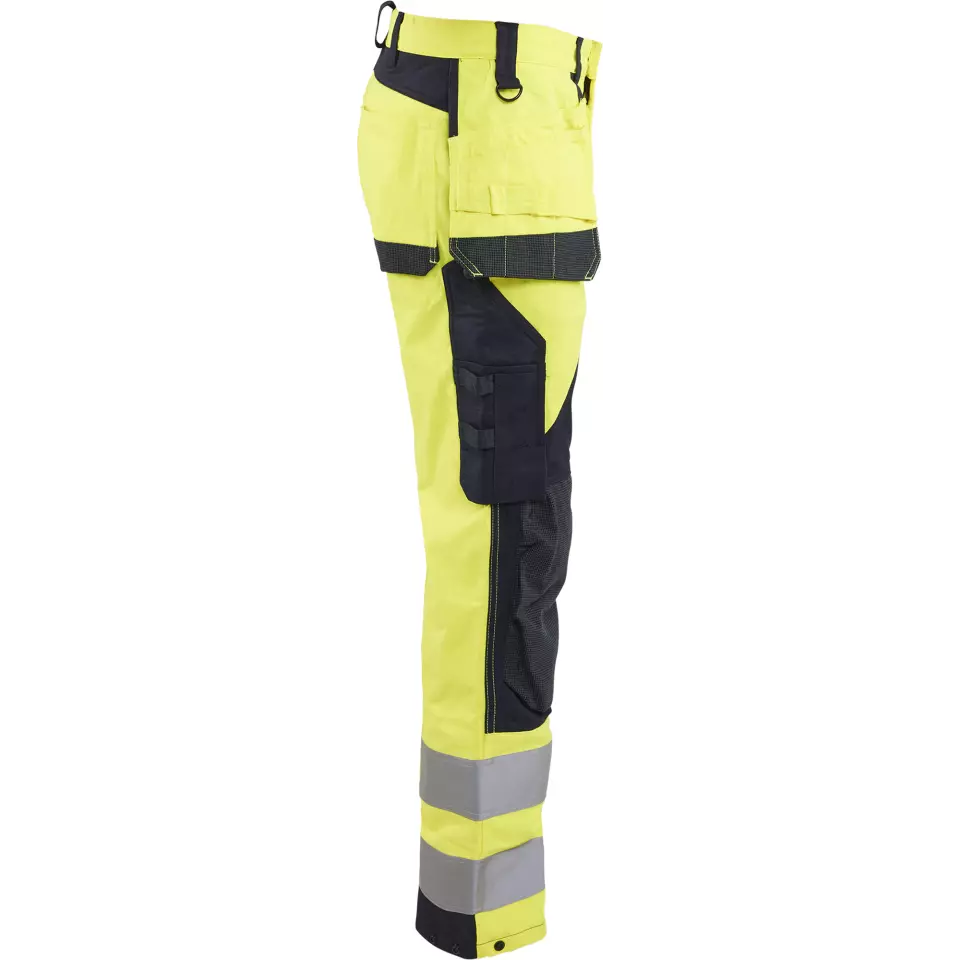 Blåkläder 158915123389, Multinorm Work Trousers, Yellow/Navy Blue, image 2, gallery thumbnail