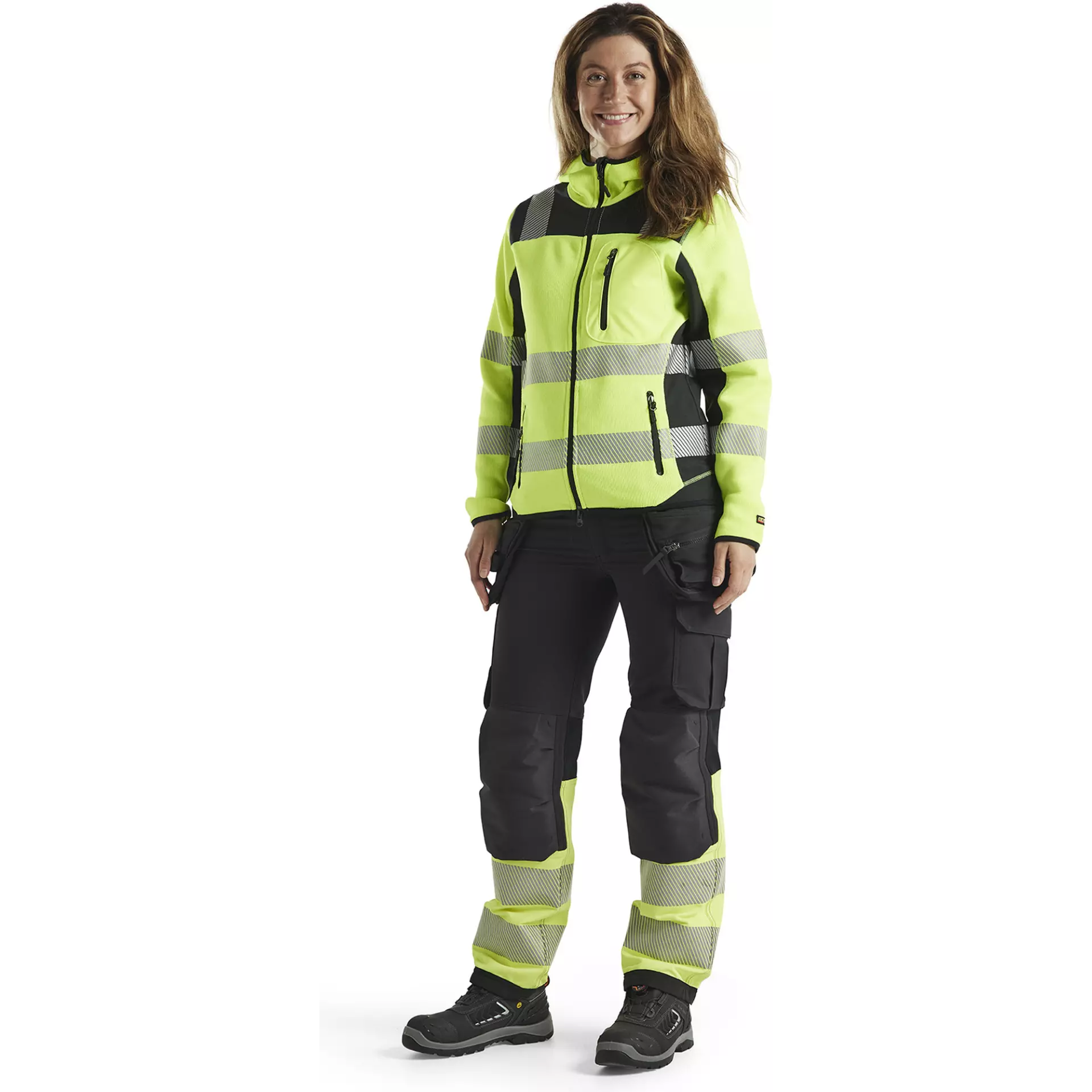 Blåkläder 496721203399, High Vis Women's Knitted Jacket, Yellow/Black, image 5