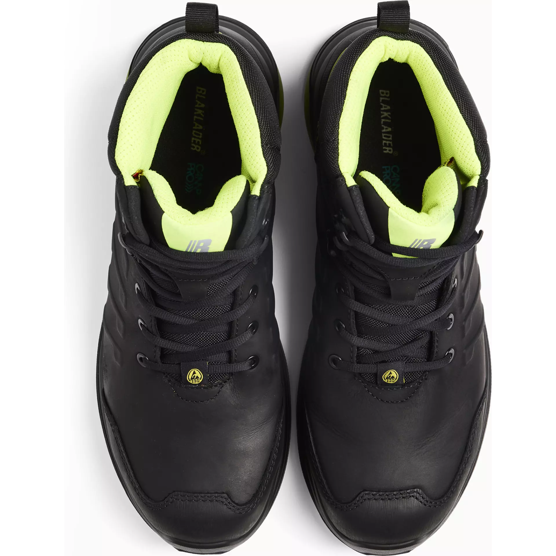 Blaklader 241300009943, SPRINTER Safety Shoe, Black/Lime Green, image 2