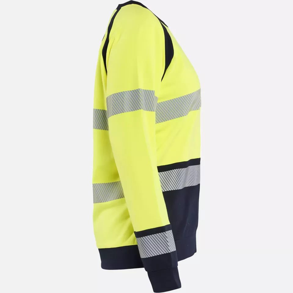 Blaklader 345417623389, Ladies Multinorm Sweatshirt, Yellow/Navy, image 2, gallery thumbnail