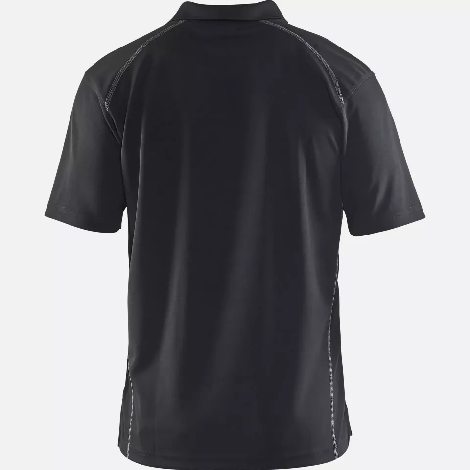 Blaklader 332610519900, UV Protection Polo Shirt, Black, image 4, gallery thumbnail