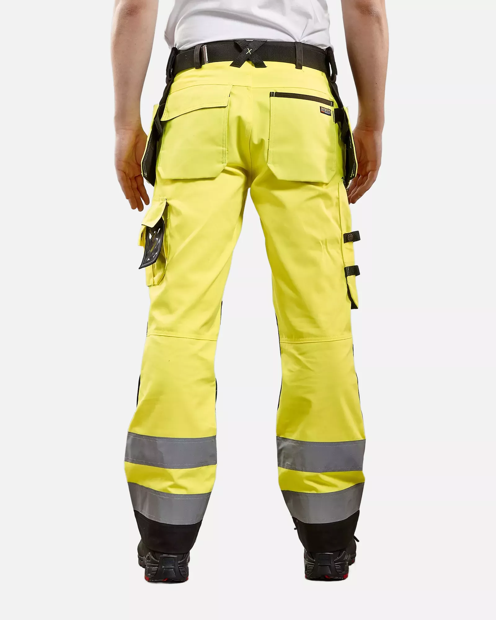 Blaklader 156818113399, High Vis Craftsman Work Trousers, Yellow/Black, image 6