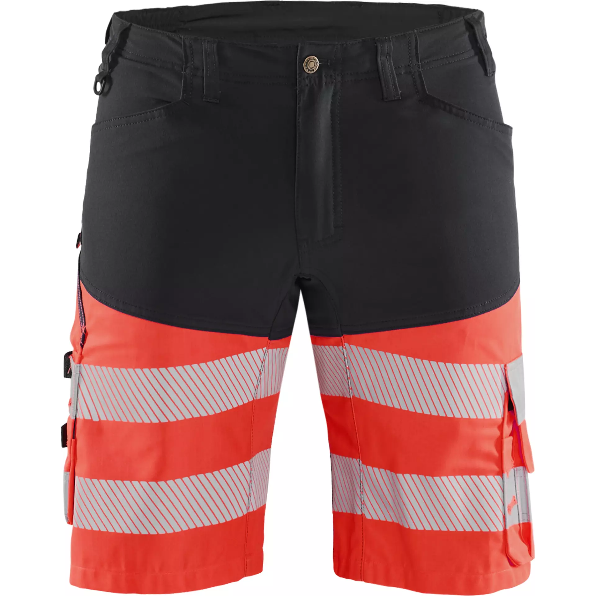 Blaklader 154118119955, High Vis Stretch Shorts, Black/High Vis Red