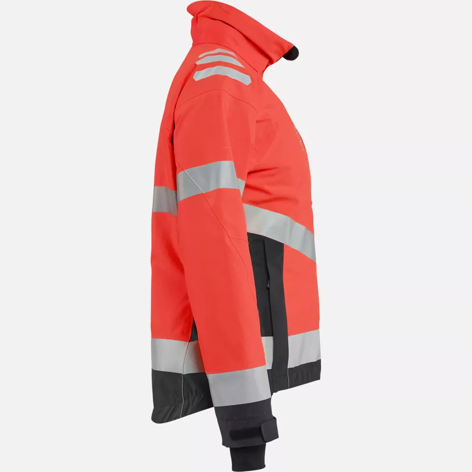 Blaklader 476219775599, Women's High Vis Winter Jacket Lightly Lined, High Vis Red/Black, image 2, gallery thumbnail