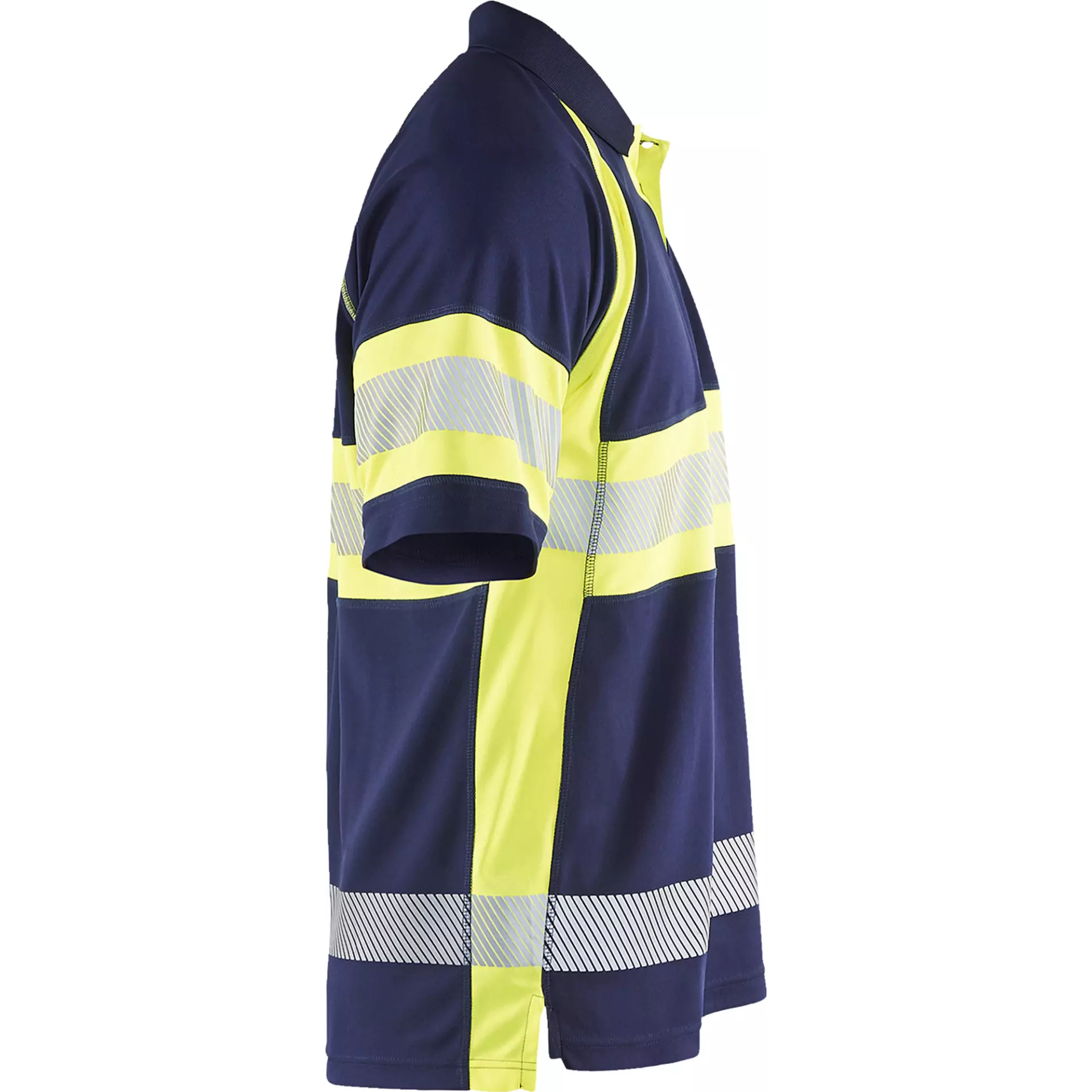 Blaklader 333810518933, High Vis UV Schutz Polo Shirt, Marineblau/ Gelb, image 2