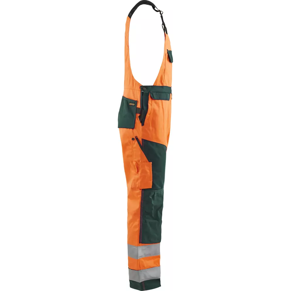 Blaklader 266018115349, High Vis Bib and Brace, Orange/Green, image 2, gallery thumbnail