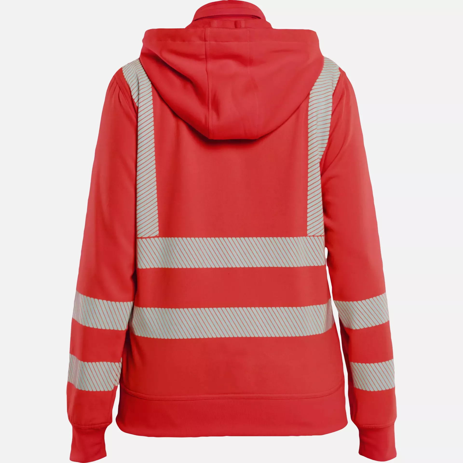 Blaklader 357425385500, High Vis Damen Sweatshirt mit abnehmbarer Kapuze, Rot, image 4