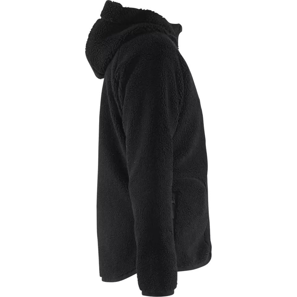 Blåkläder 472729559900, Ladies' Pile Jacket, Black, image 2, gallery thumbnail