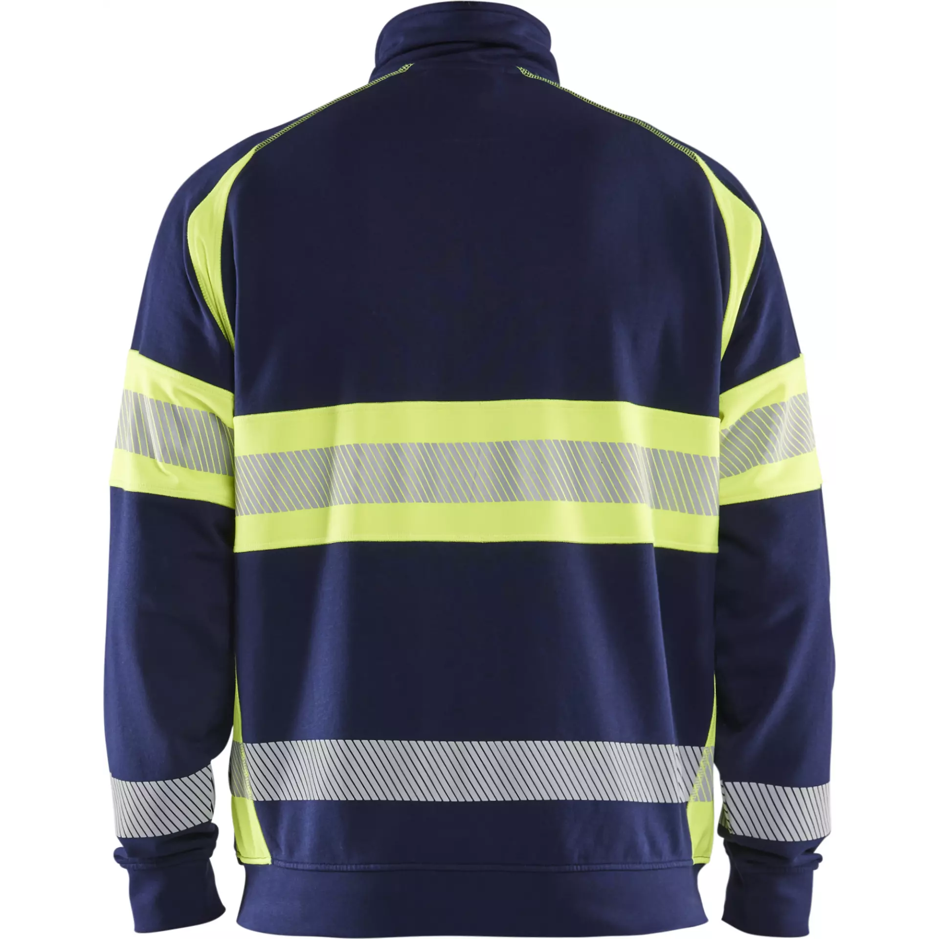 Blaklader 355111588933, High Vis Sweatjacke, Marineblau/ Gelb, image 4
