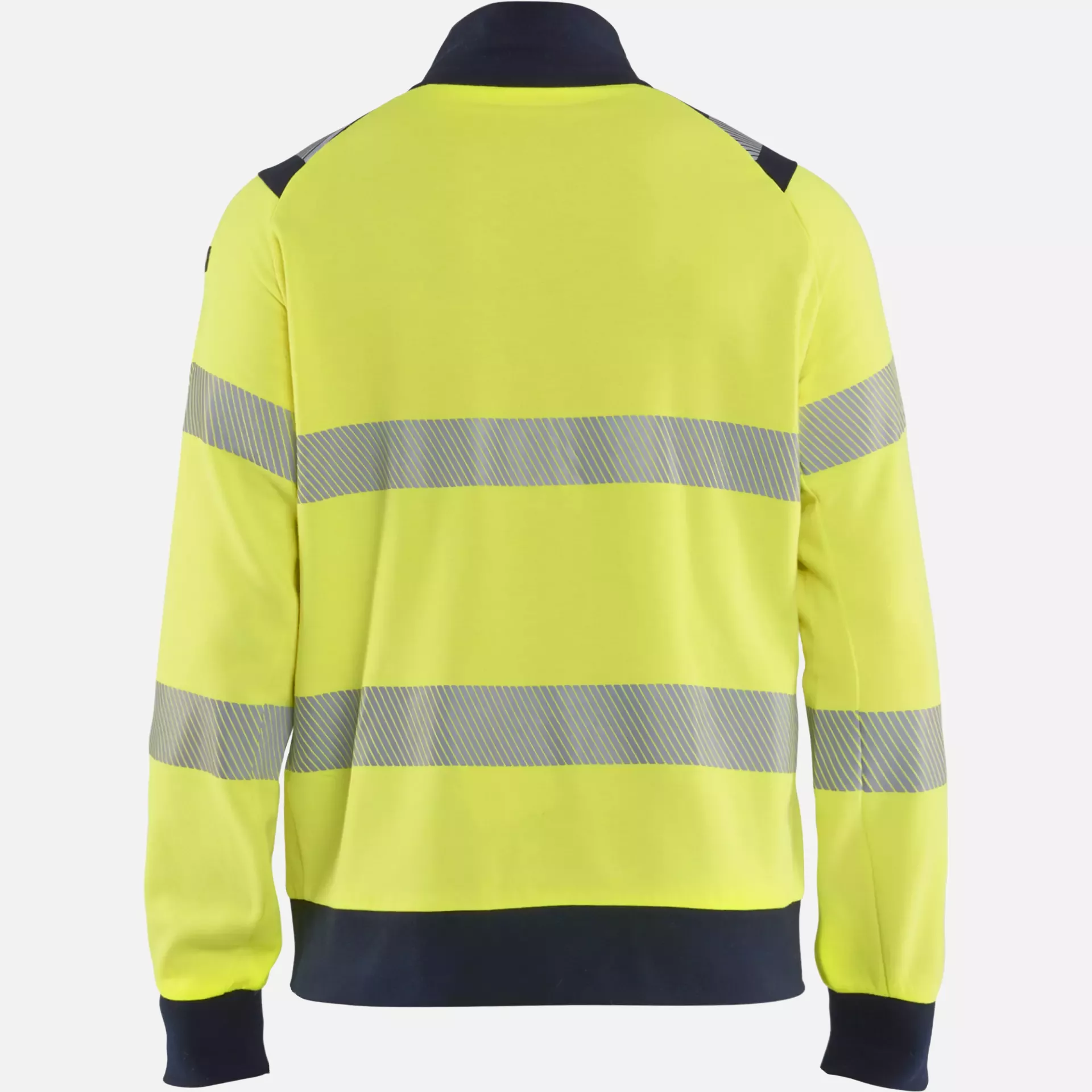 Blaklader 346117623389, Multinorm Sweatshirt with Zip, Yellow/Navy, image 4