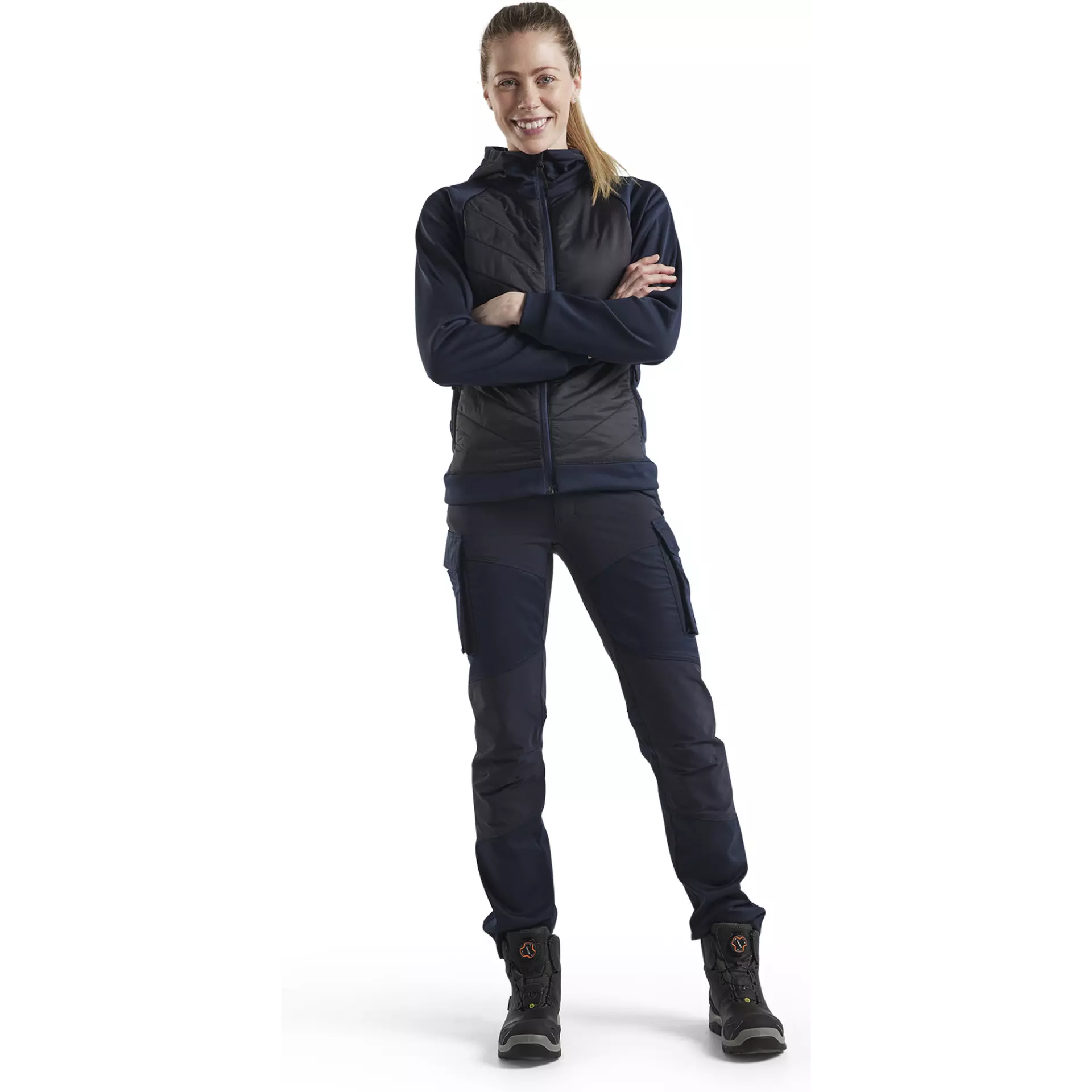 Blåkläder 346425268699, Ladies Hybrid Sweatshirt, Dark Navy/Black, image 5