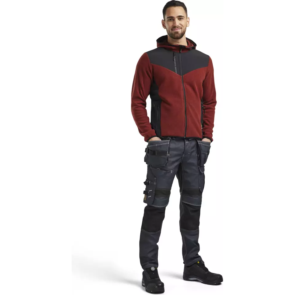 Blåkläder 594025365999, Softshell Knit Jacket, Rust Red/Black, image 5, gallery thumbnail