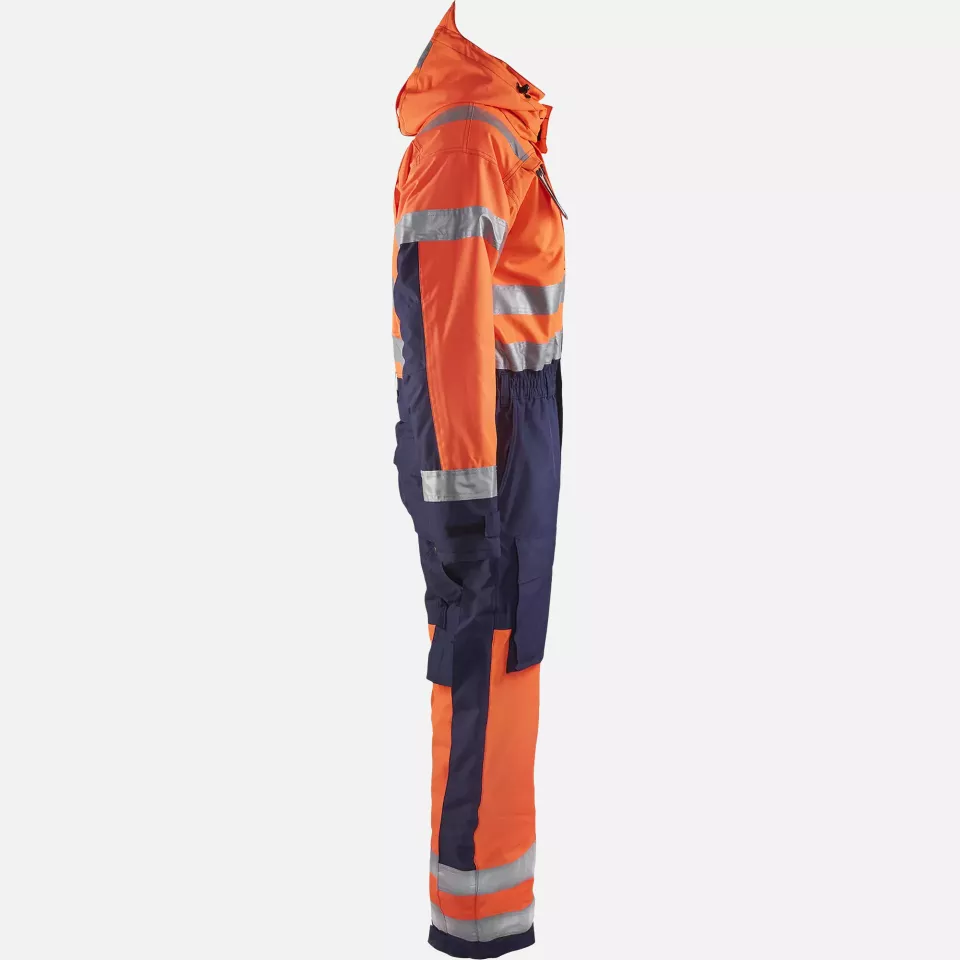 Blaklader 676319775389, High Vis Winter Coverall, Orange/Navy, image 2, gallery thumbnail