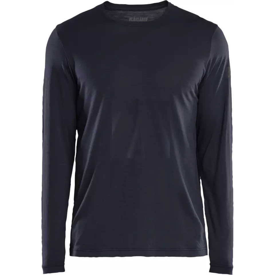 Blåkläder 353817438600, Merinowolle Langarmshirt, Dunkel Marineblau, image 1, gallery thumbnail
