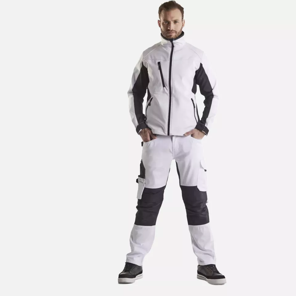 Blaklader 495025161098, Softshell Jacket, White/Dark Grey, image 5, gallery thumbnail