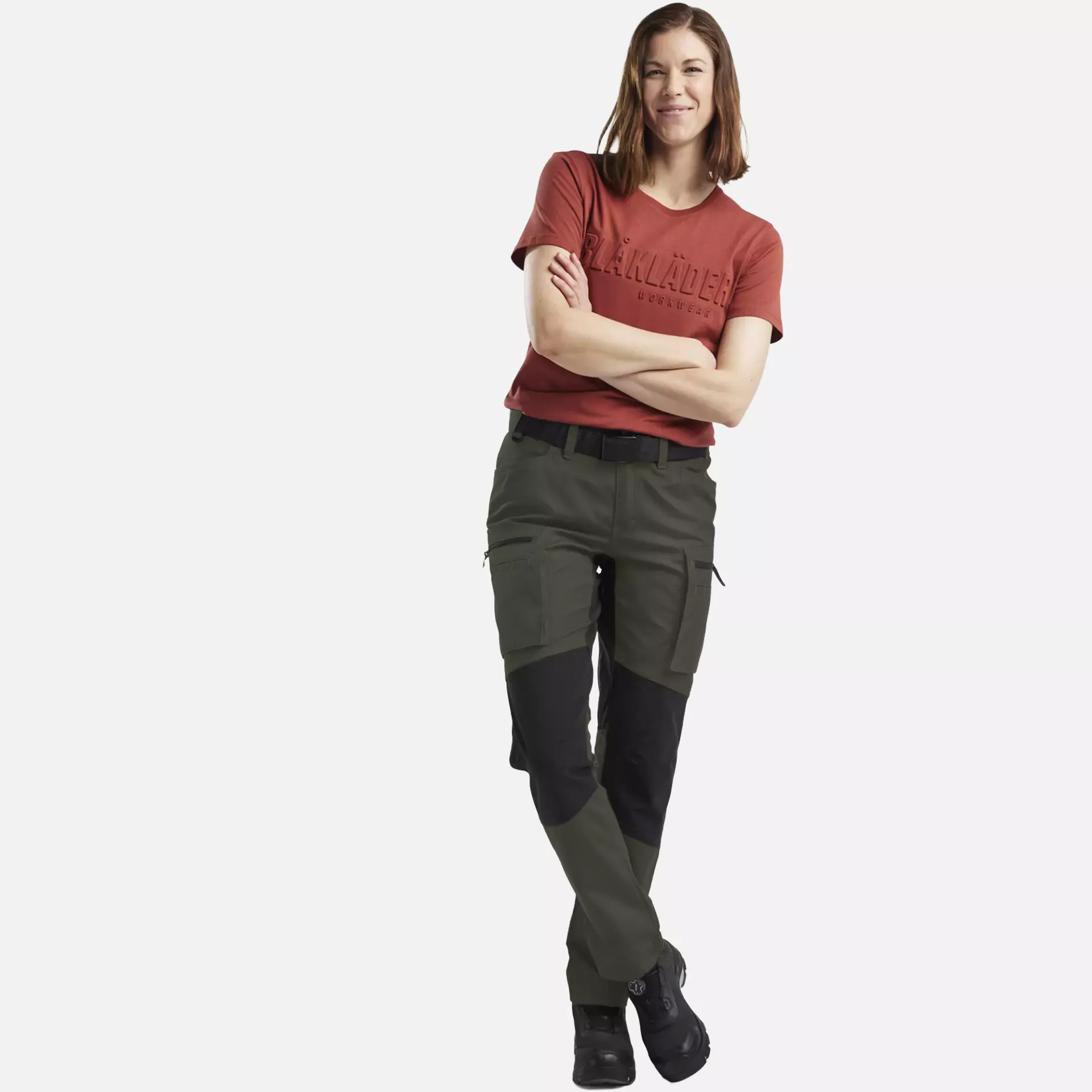 Blaklader 715918454699, Damen Stretch Arbeitshose, Armygrün/Schwarz, image 5