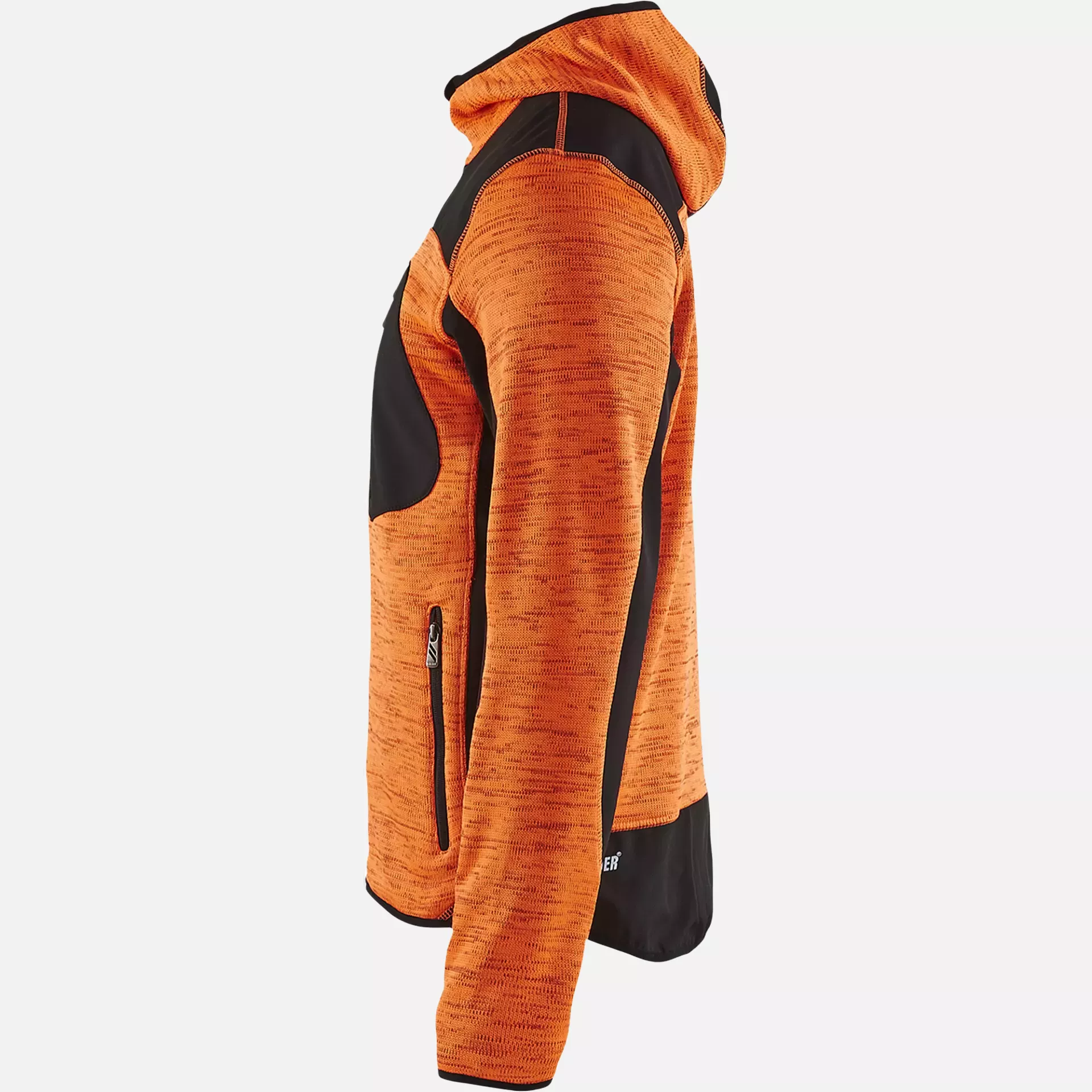 Blaklader 493021175399, Softshell Knitted Jacket, Orange/Black, image 3