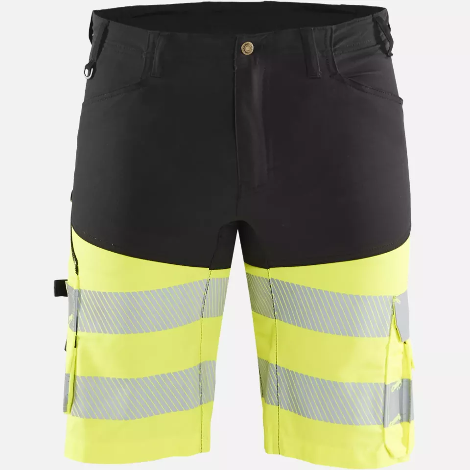 Blaklader 154118119933, High Vis Stretch Shorts, Black/Yellow, image 1, gallery thumbnail