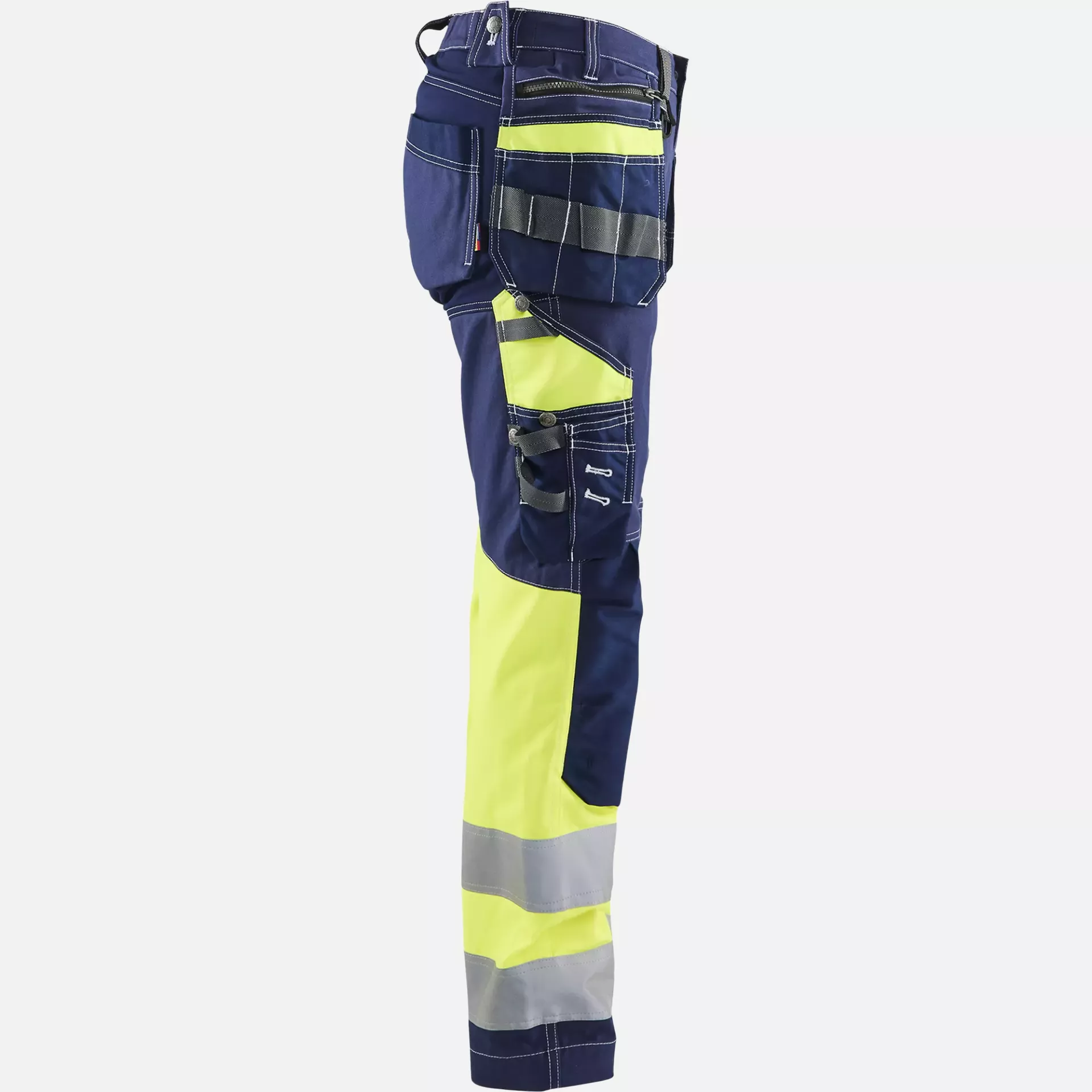 Blaklader 719613708833, High Vis Ladies Stretch Work Trousers, Navy Blue/Yellow, image 7