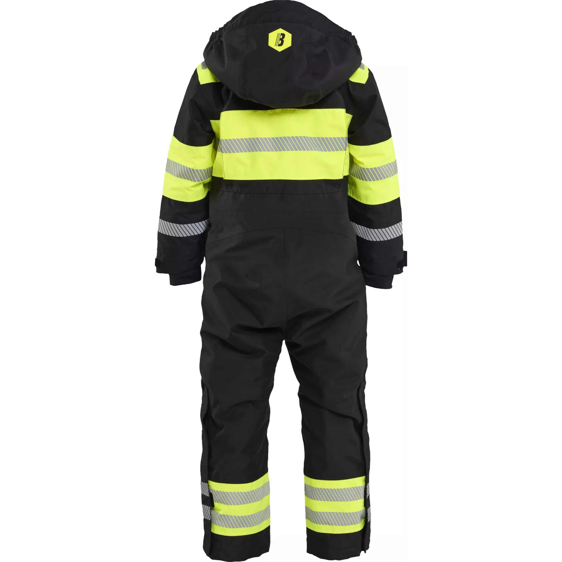 Blaklader 521519779933, Kids Winter Coverall, Black/High Vis Yellow, image 4